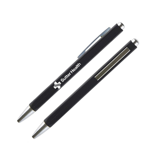 SQUARE RUBBER CLICK PEN